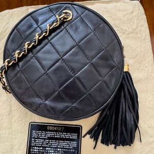 Authentic Chanel vintage hand-held pouch/bag